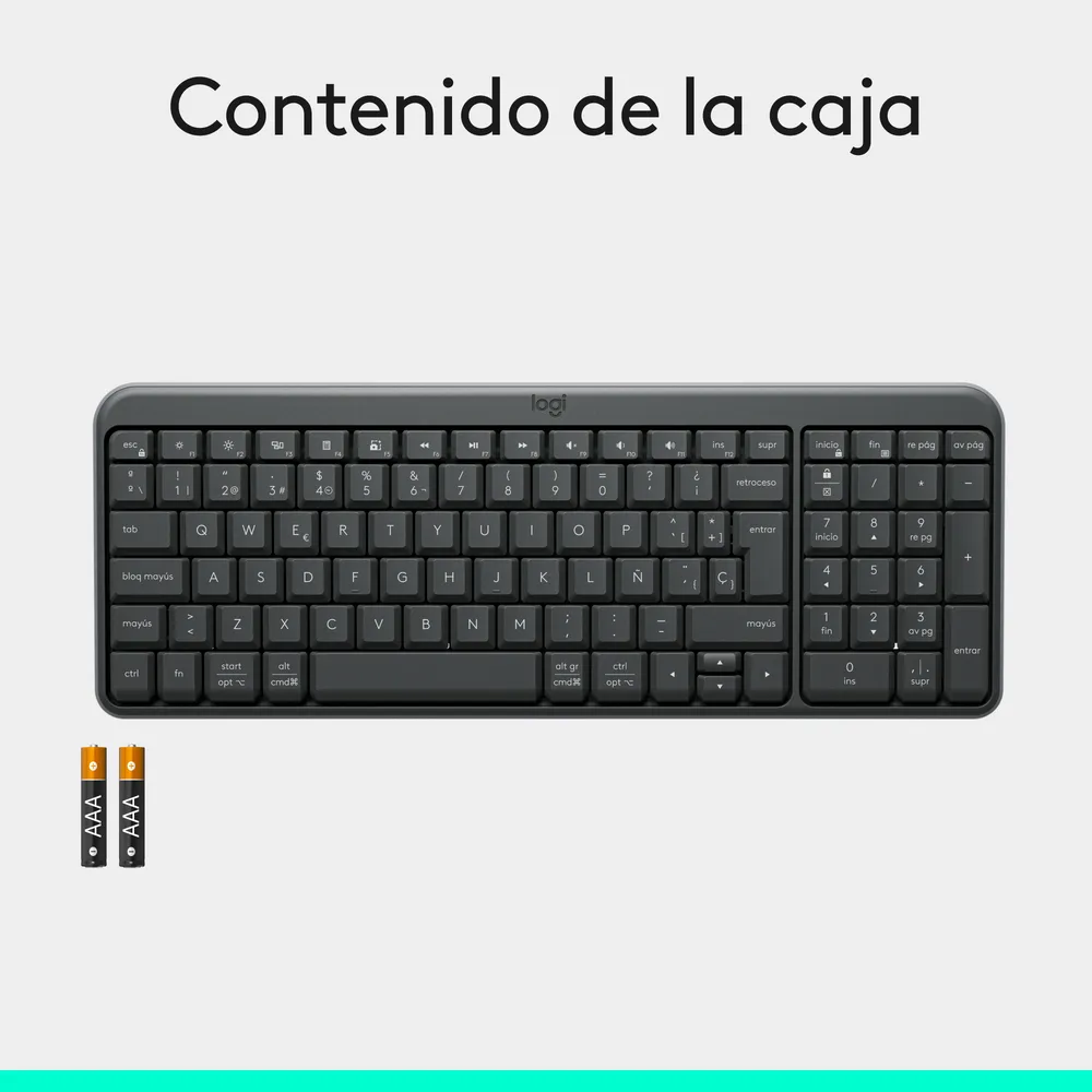 TECLADO INALÁMBRICO BLUETOOTH LOGITECH K250 NEGRO - 8