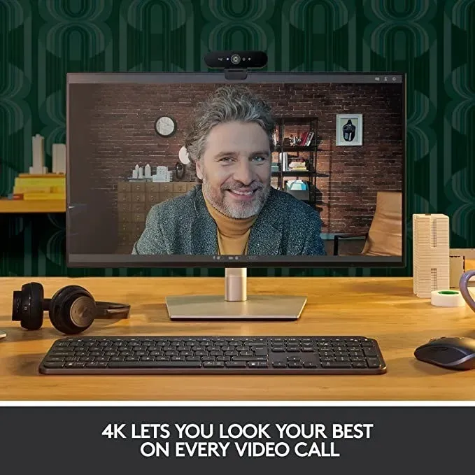 WEBCAM LOGITECH BRIO 4K PRO COLOR NEGRO - 3