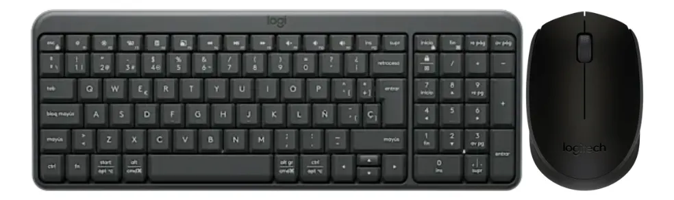 COMBO INALAMBRICO TECLADO K250 Y MOUSE M170 LOGITECH NEGRO - 1