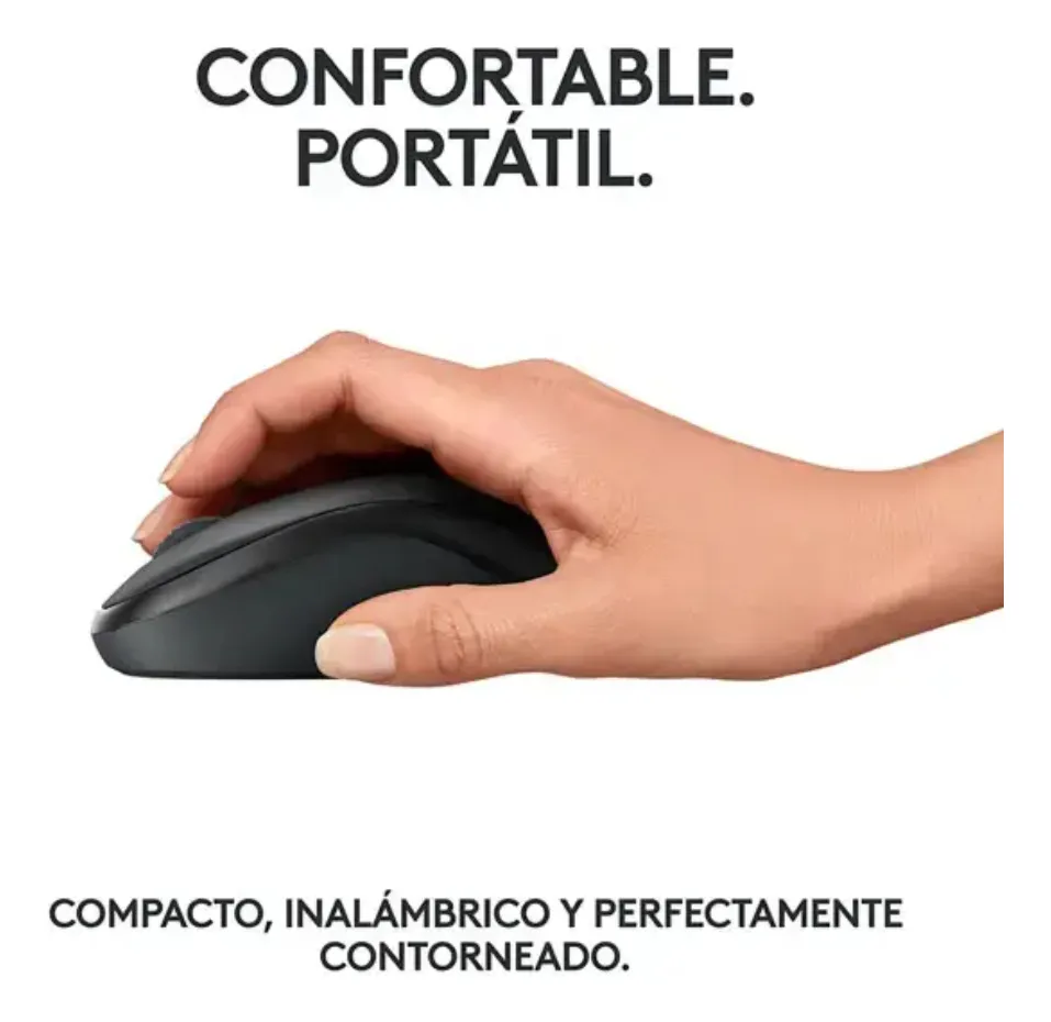 MOUSE LOGITECH M240 NEGRO INALÁMBRICO CON BLUETOOTH Y MOUSE PAD PACK DE PRECISIÓN - 2