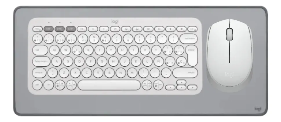 TECLADO K380S Y MOUSE M170 Y PAD MOUSE LOGITECH BLANCO - 1