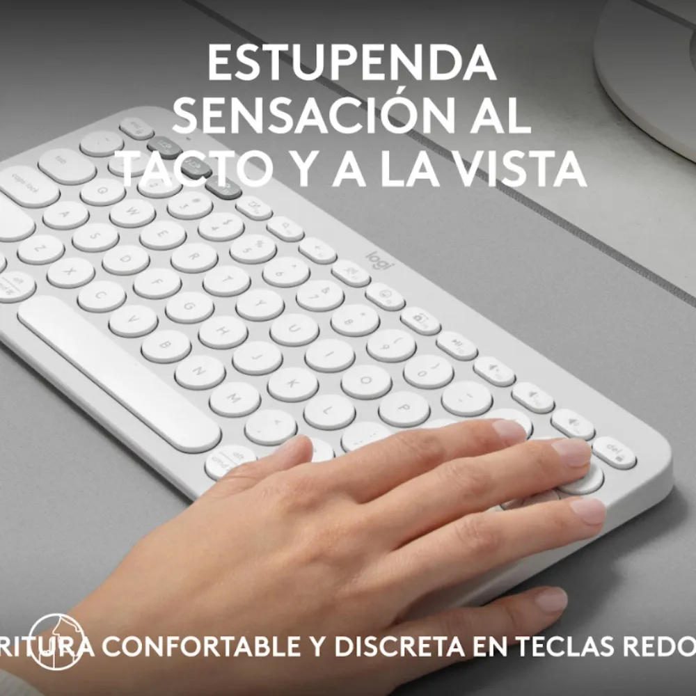 TECLADO K380S Y MOUSE M170 Y PAD MOUSE LOGITECH BLANCO - 2