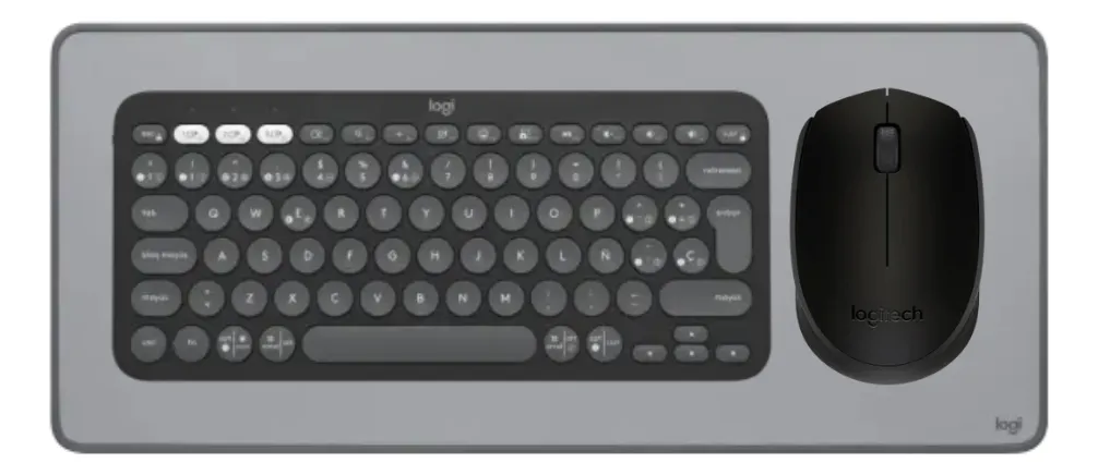 TECLADO K380S Y MOUSE M170 Y PAD MOUSE LOGITECH NEGRO - 1