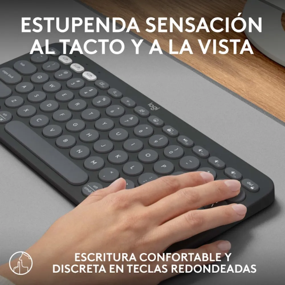 TECLADO K380S Y MOUSE M170 Y PAD MOUSE LOGITECH NEGRO - 2