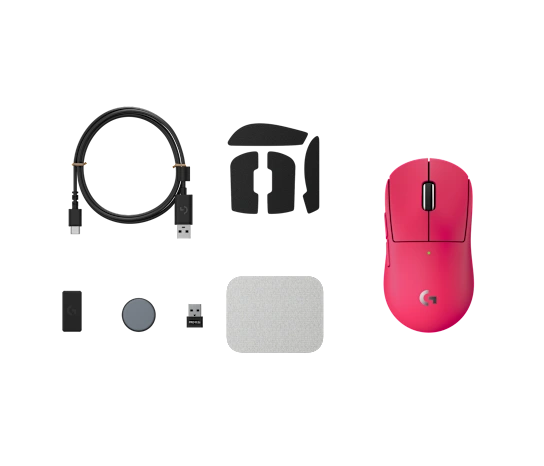 MOUSE LOGITECH G PRO X SUPERLIGHT 2C 44K INALÁMBRICO ROSA - 4