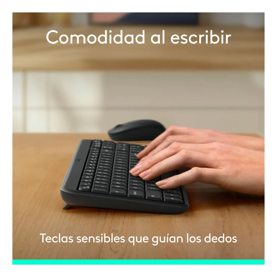 TECLADO LOGITECH K250 + MOUSE M196 + MOUSEPAD SALPICADURA LARGE NEGRO - 4