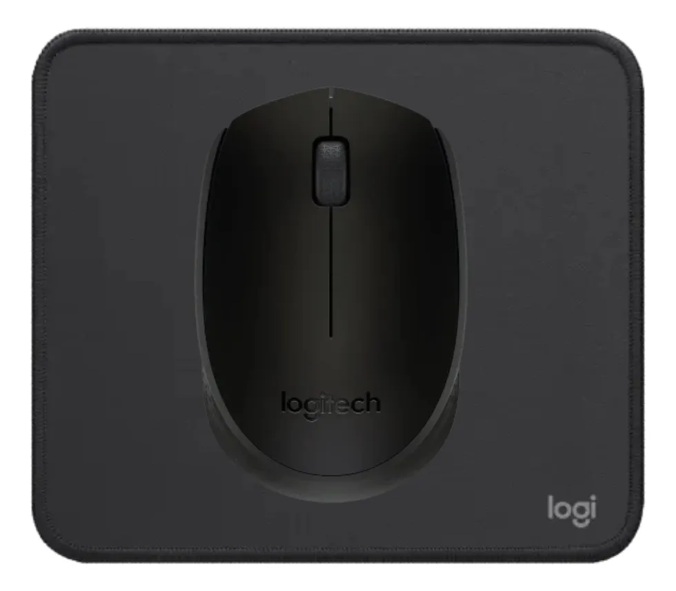 MOUSE LOGITECH M170 ROJO + MOUSEPAD LOGITECH NEGRO - 5