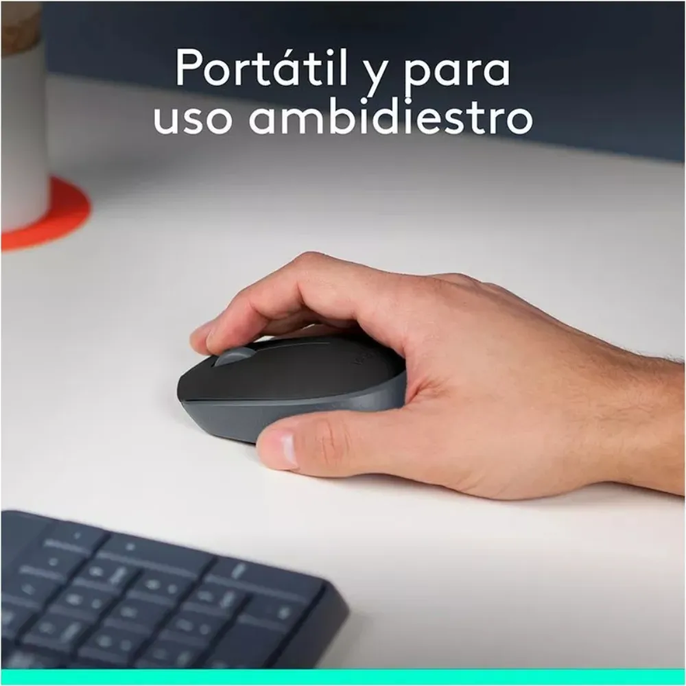 MOUSE LOGITECH M170 + MOUSEPAD LOGITECH NEGRO - 2