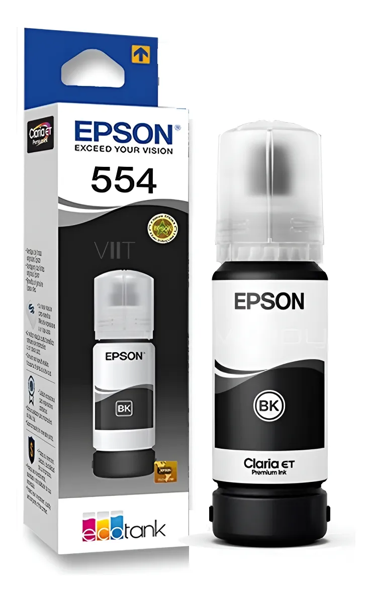 BOTELLA EPSON T554120-AL NEGRO PIGMENTADO L8160 - 1