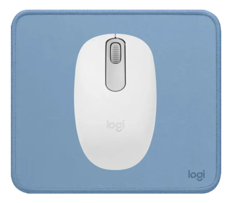 MOUSE M196 BLUETOOTH Y PAD MOUSE SALPICADURA LOGITECH BLANCO - 1