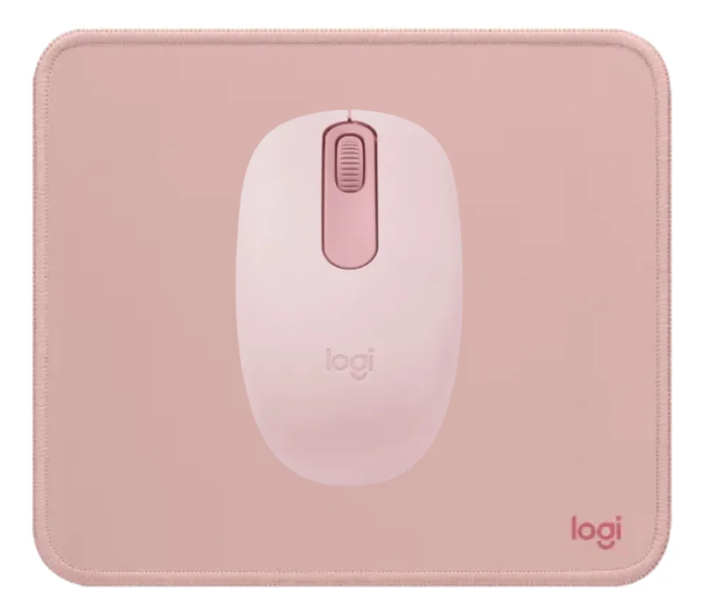MOUSE M196 BLUETOOTH Y PAD MOUSE SALPICADURA LOGITECH ROSA - 1