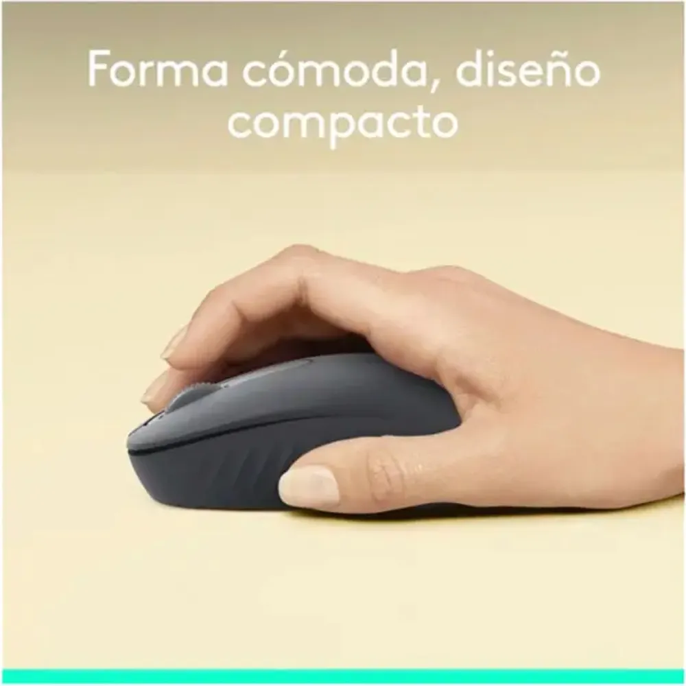 MOUSE M196 BLUETOOTH Y PAD MOUSE SALPICADURA LOGITECH NEGRO - 3