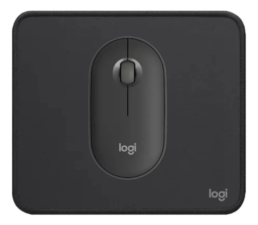 MOUSE M350S BLUETOOTH Y MOUSE PAD LOGITECH NEGRO - 1