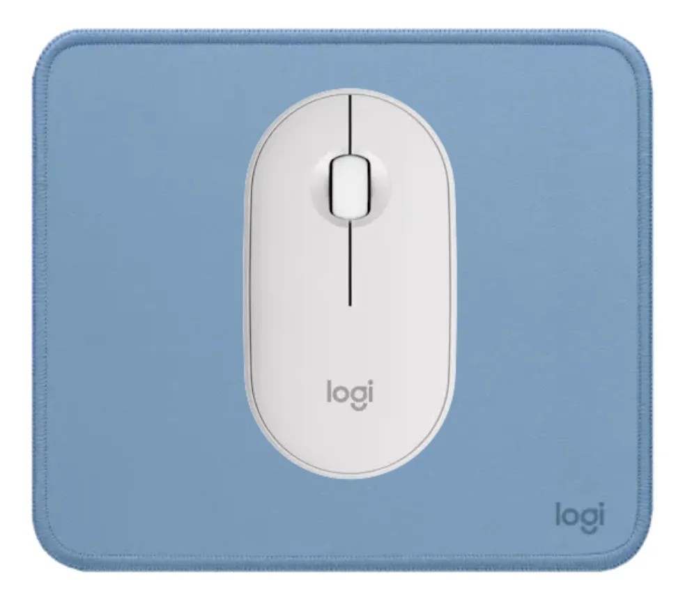 MOUSE M350S BLUETOOTH Y MOUSE PAD LOGITECH BLANCO - 1
