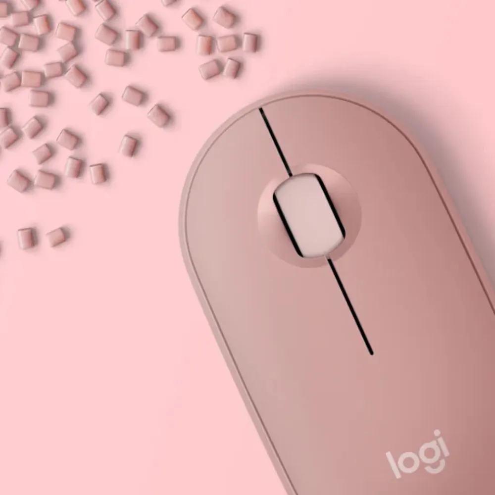 MOUSE M350S BLUETOOTH Y MOUSE PAD LOGITECH ROSA - 2