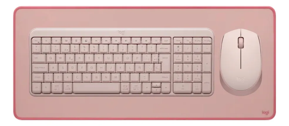 TECLADO K250 Y MOUSE M170 Y PAD MOUSE LOGITECH ROSA - 1