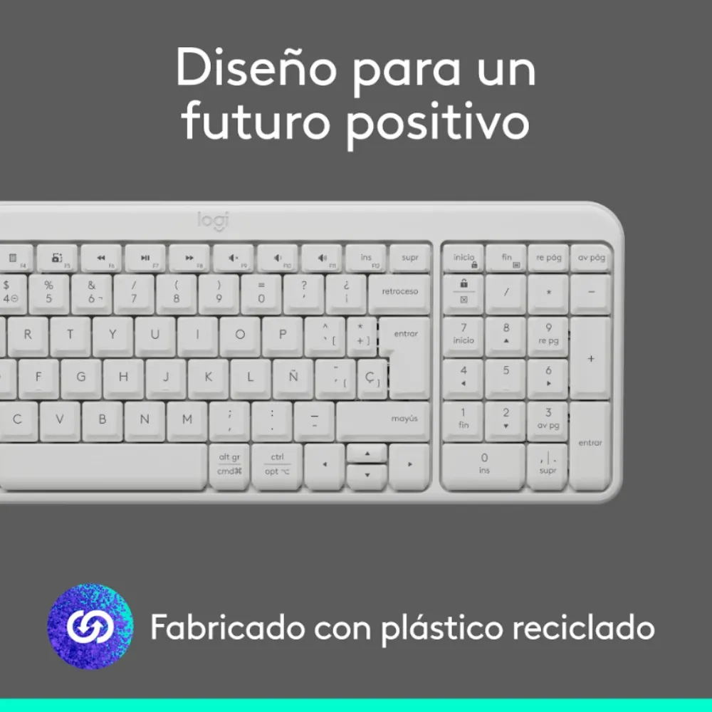 TECLADO K250 Y MOUSE M170 Y PAD MOUSE LOGITECH BLANCO - 2