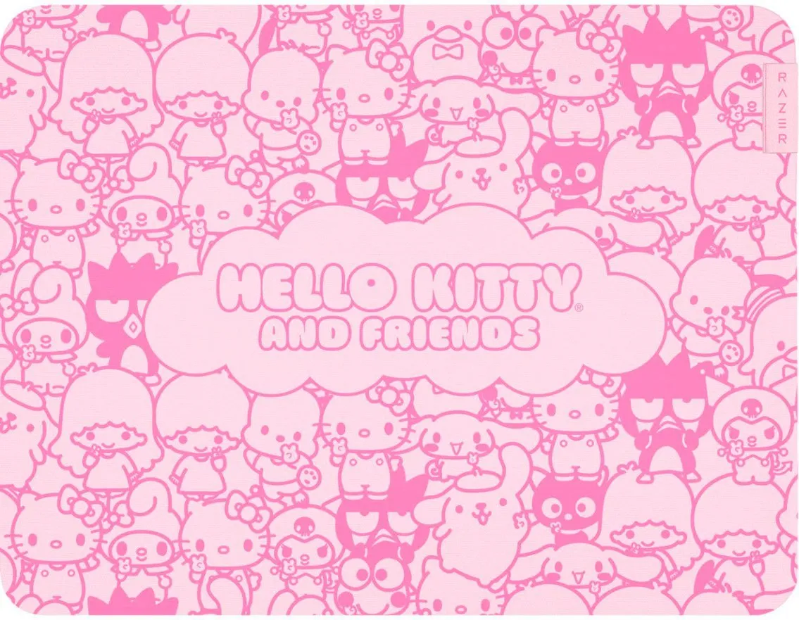 MOUSE PAD RAZER GIGANTUS V2 HELLO KITTY AND FRIENDS ED. MED COLOR ROSA - 1