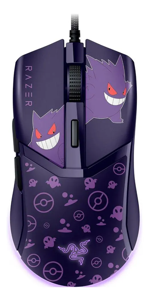 MOUSE GAMER RAZER COBRA EDICIÓN ESPECIAL POKÉMON GENGAR CON ILUMINACIÓN CHROMA RGB - 1