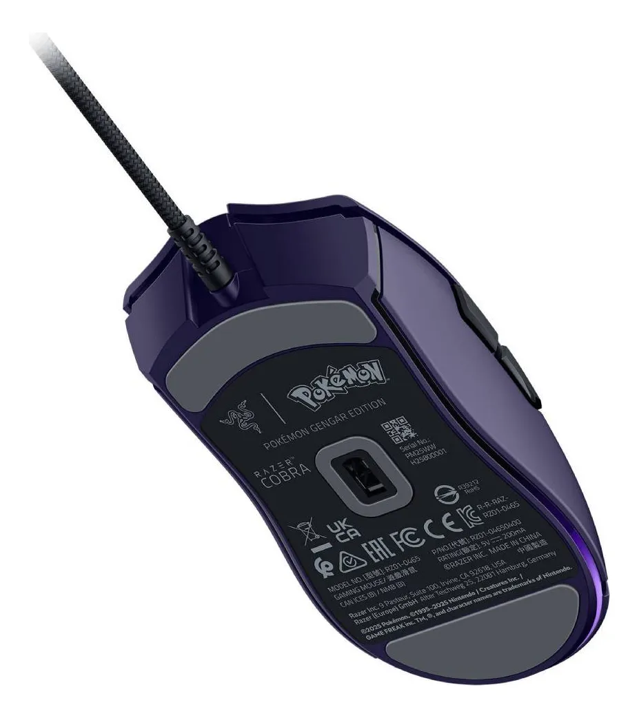 MOUSE GAMER RAZER COBRA EDICIÓN ESPECIAL POKÉMON GENGAR CON ILUMINACIÓN CHROMA RGB - 4