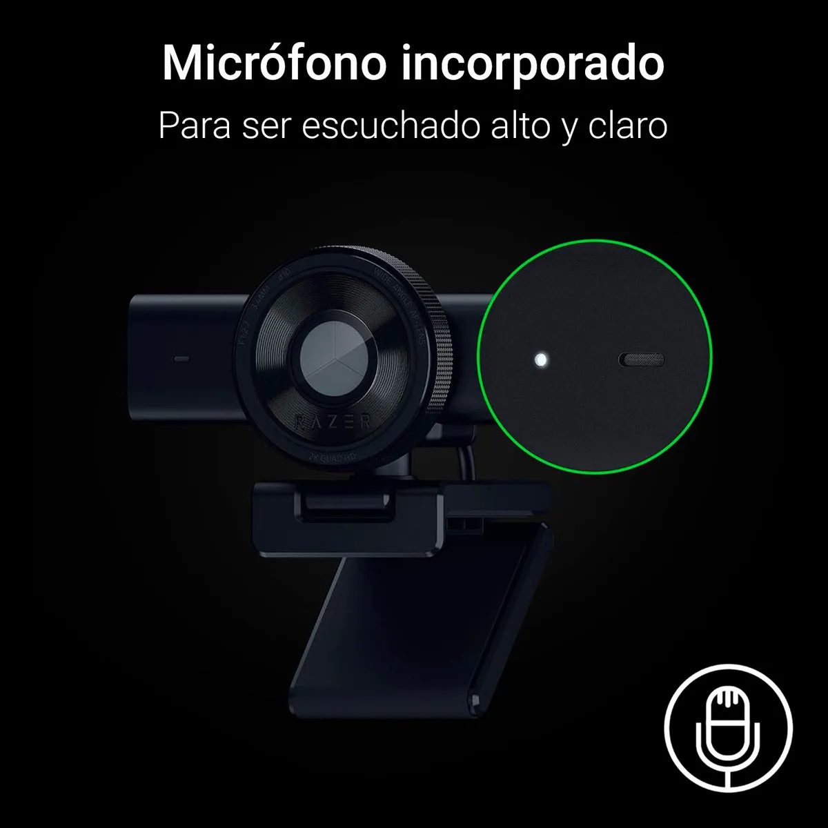 CÁMARA WEB RAZER KIYO X FULL HD 1080P 60FPS PARA STREAMING Y VIDEOLLAMADAS - 5