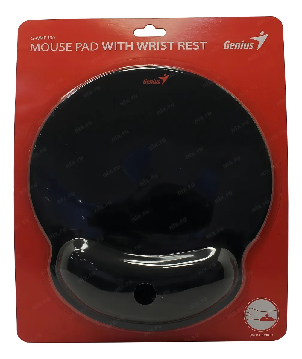 MOUSE PAD GAMER GENIUS G-WMP 100 CON REPOSAMUÑECAS DE GEL NEGRO - 3
