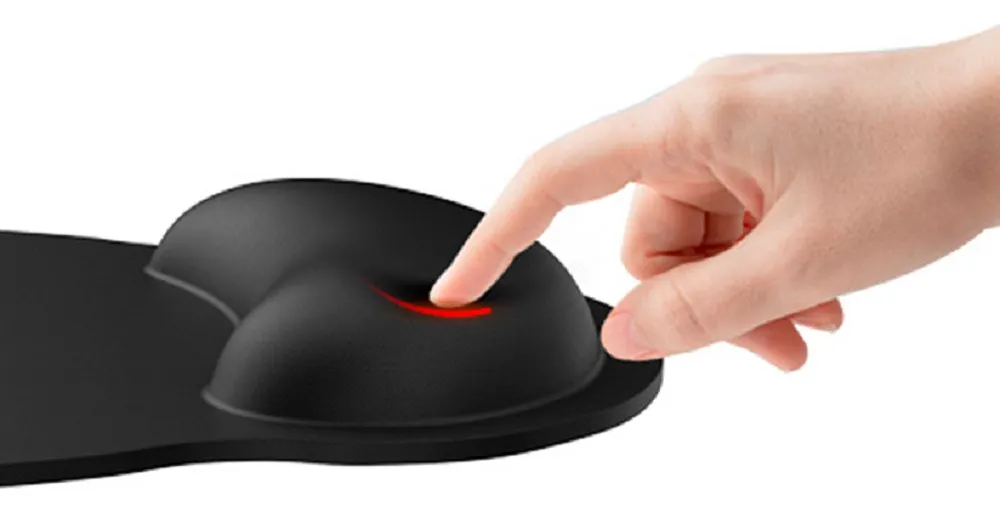 MOUSE PAD GAMER GENIUS G-WMP 100 CON REPOSAMUÑECAS DE GEL NEGRO - 5