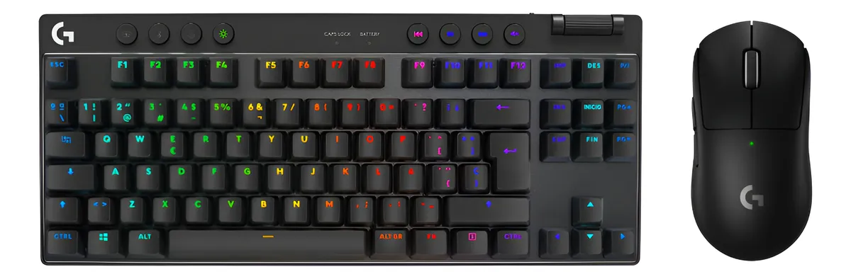 TECLADO + MOUSE LOGITECH G PRO X TKL G PRO X SUPERLIGHT 2 NEGRO - 1