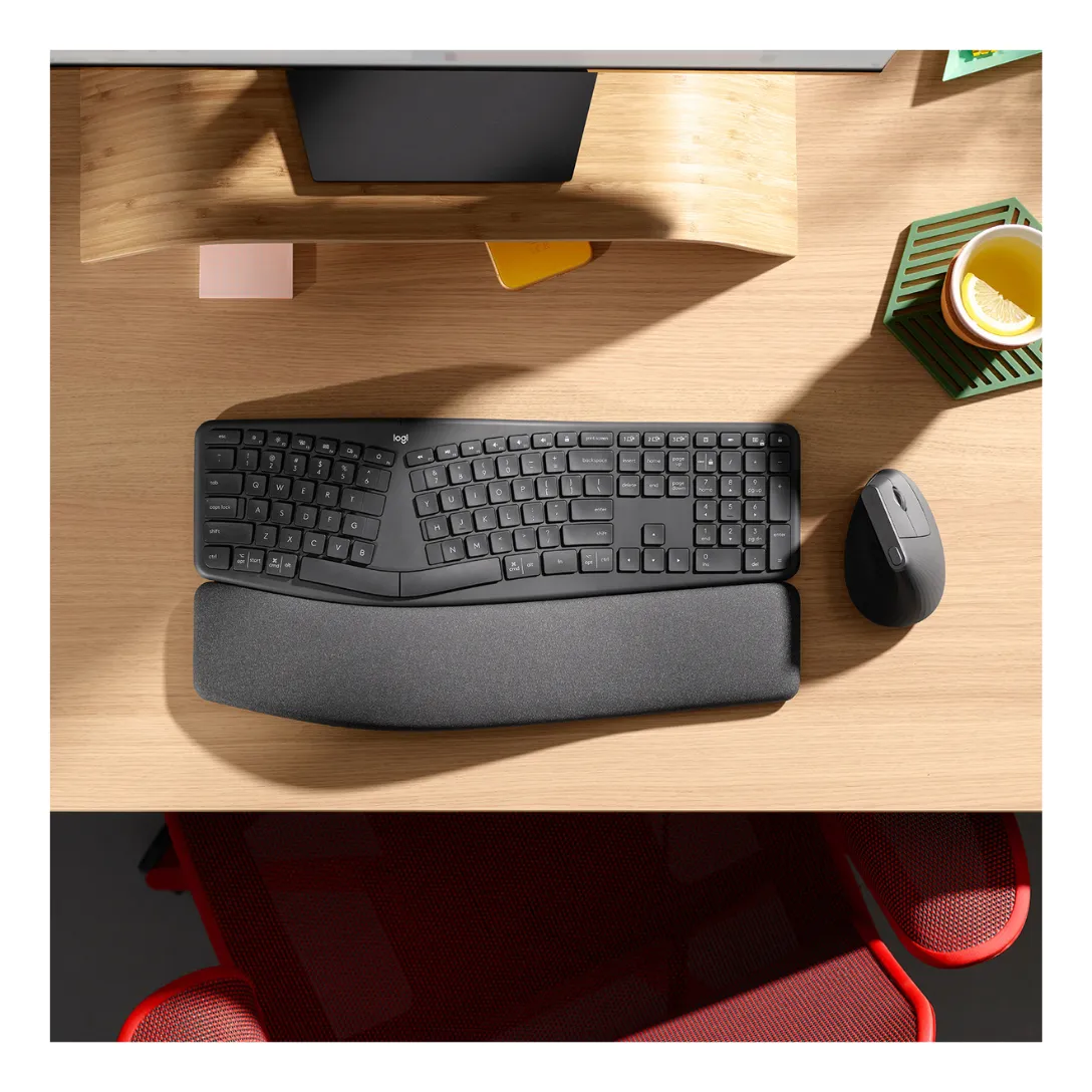 KIT DE TECLADO Y MOUSE LOGITECH ERGO K860 + MX VERTICAL NEGRO - 2