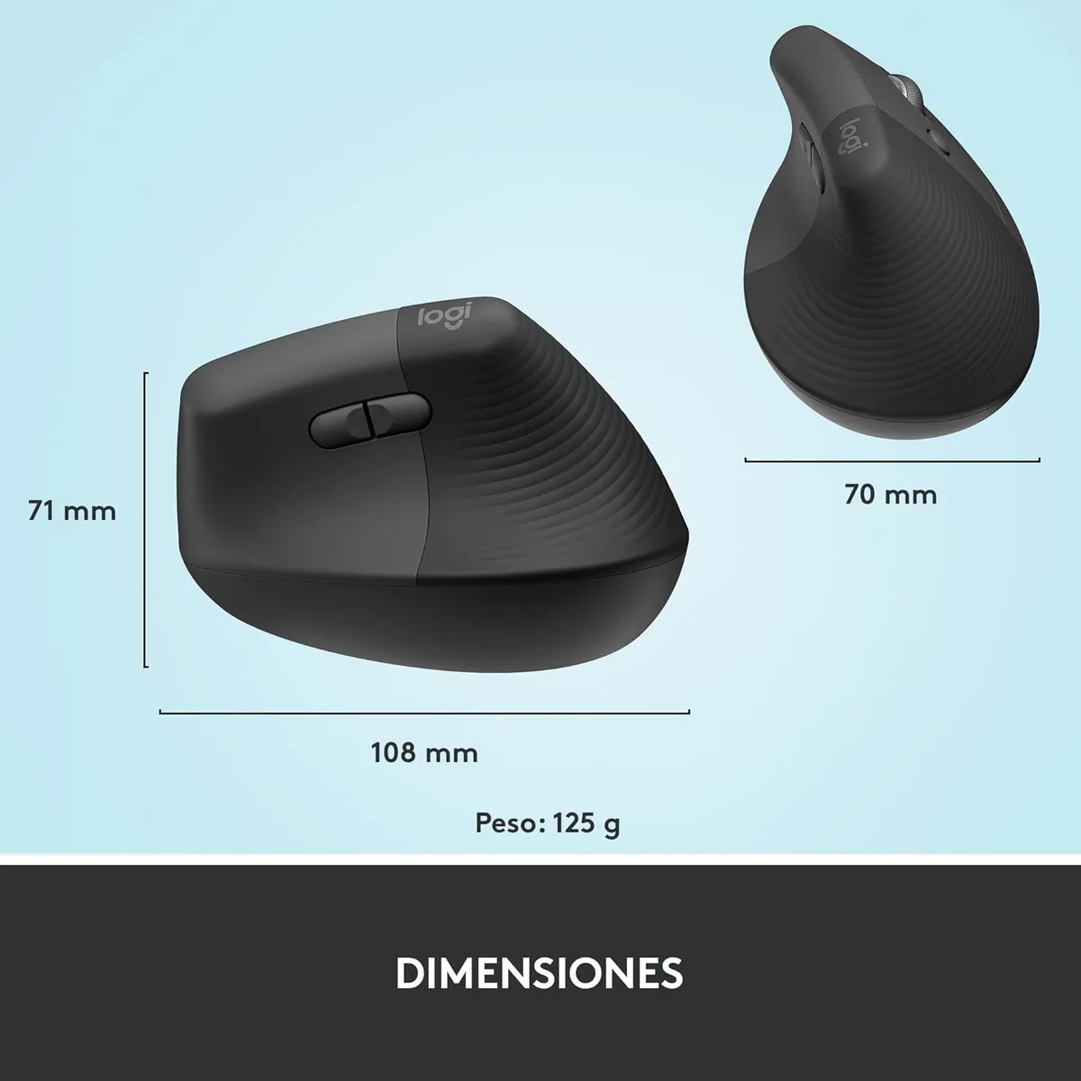 TÍTULO SEO: LOGITECH ERGO K860 Y MOUSE LIFT VERTICAL - KIT DE ERGONOMÍA AVANZADA - 5