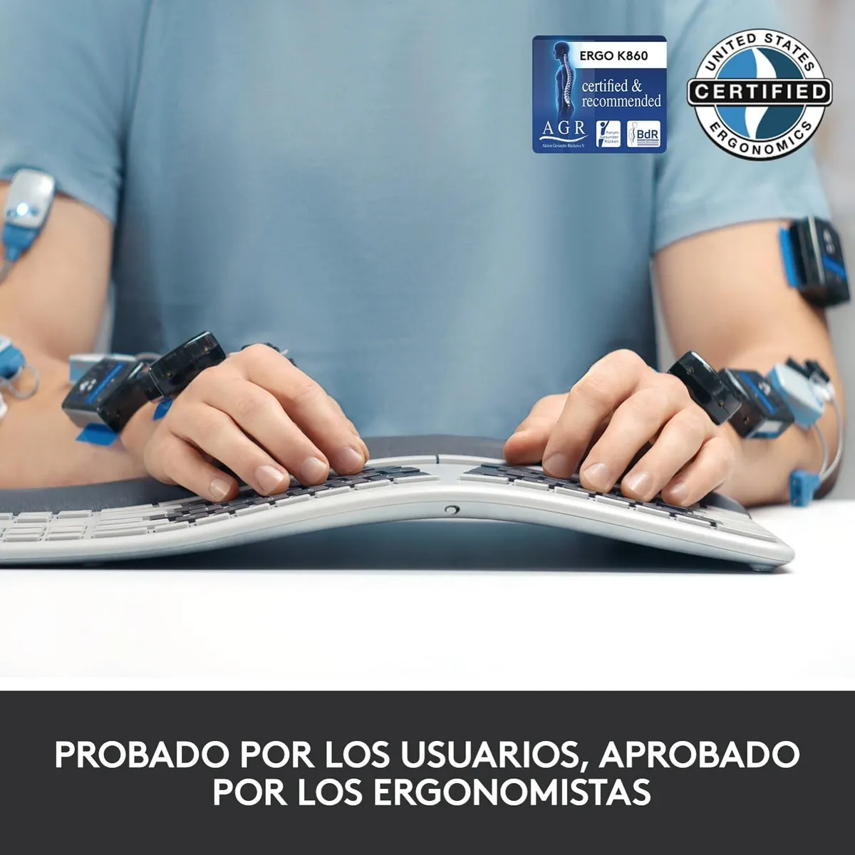TÍTULO SEO: LOGITECH ERGO K860 Y MOUSE LIFT VERTICAL - KIT DE ERGONOMÍA AVANZADA - 7