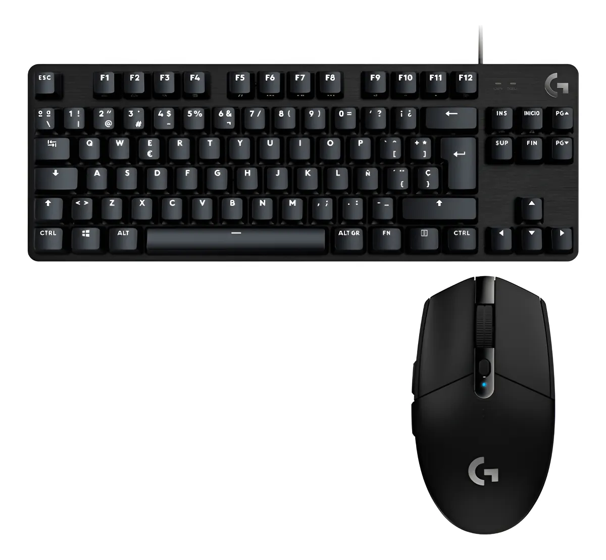 TECLADO LOGITECH G413 TKL Y MOUSE G305 INALAMBRICO NEGRO - 1