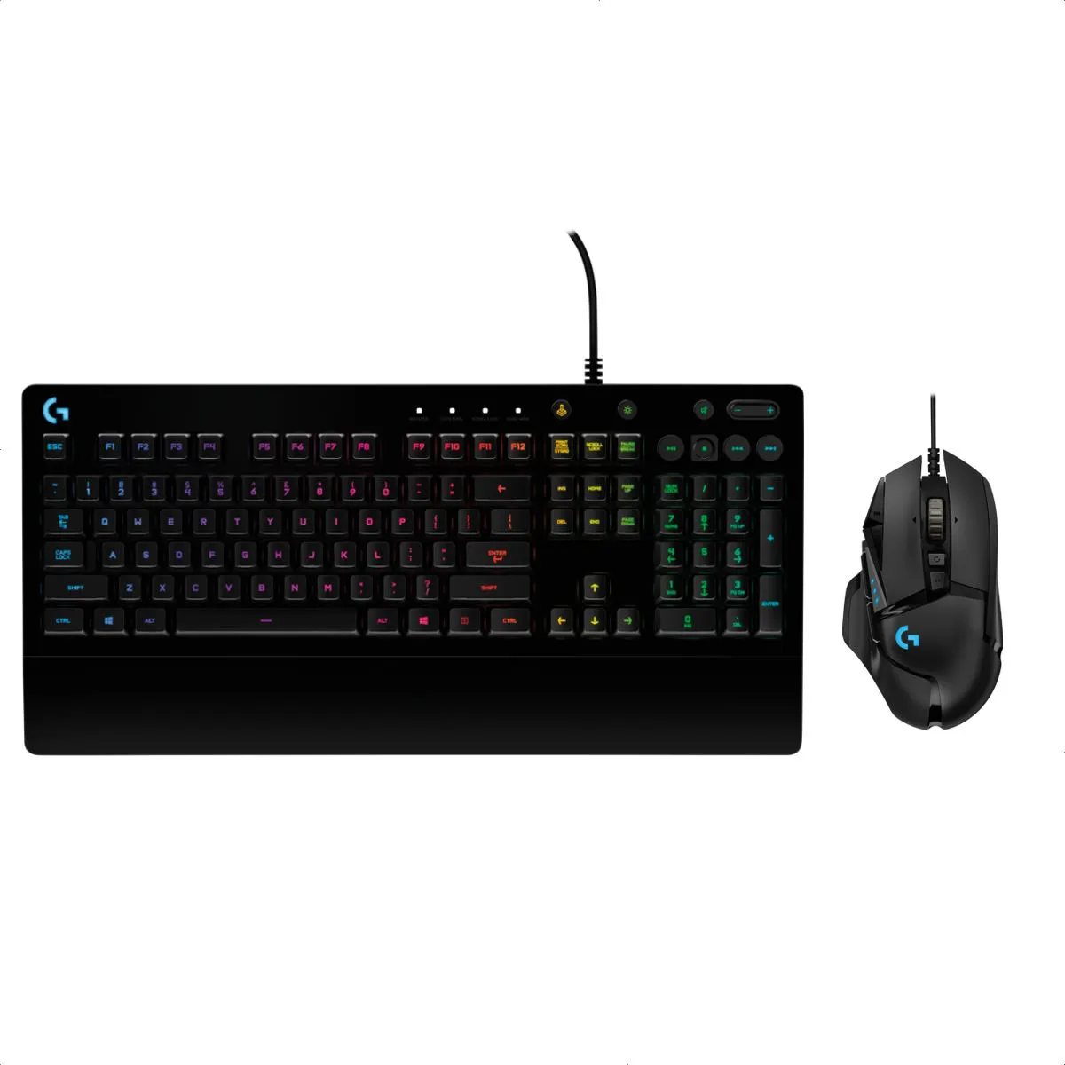 COMBO GAMER LOGITECH G TECLADO G213 + MOUSE G502 HERO MOUSE NEGRO TECLADO NEGRO - 1