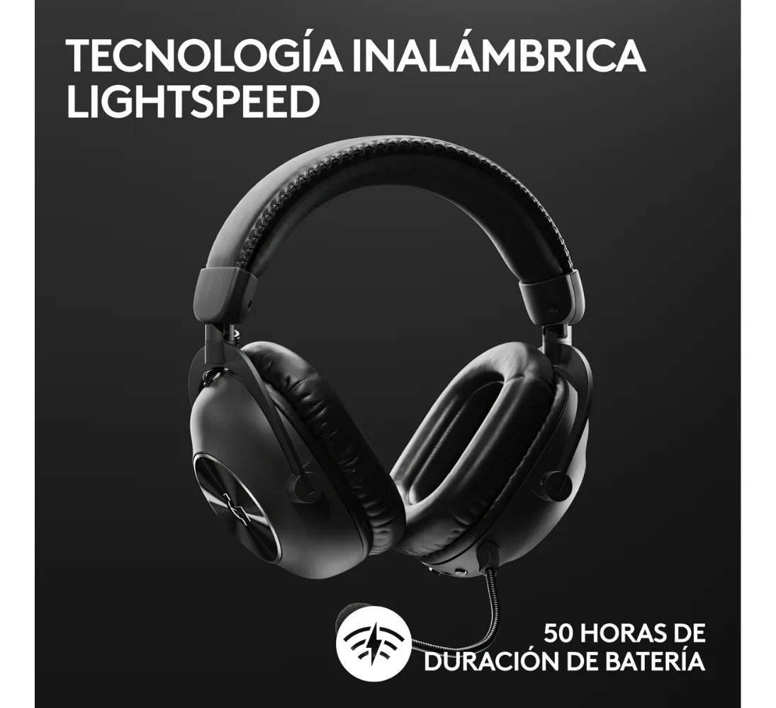 KIT LOGITECH AUDIFONO PRO X 2 + MOUSE SUPERLIGHT 2 NEGRO - 2