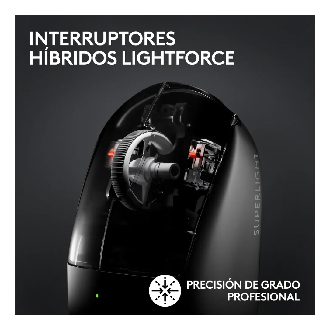 KIT LOGITECH AUDIFONO PRO X 2 + MOUSE SUPERLIGHT 2 NEGRO - 5