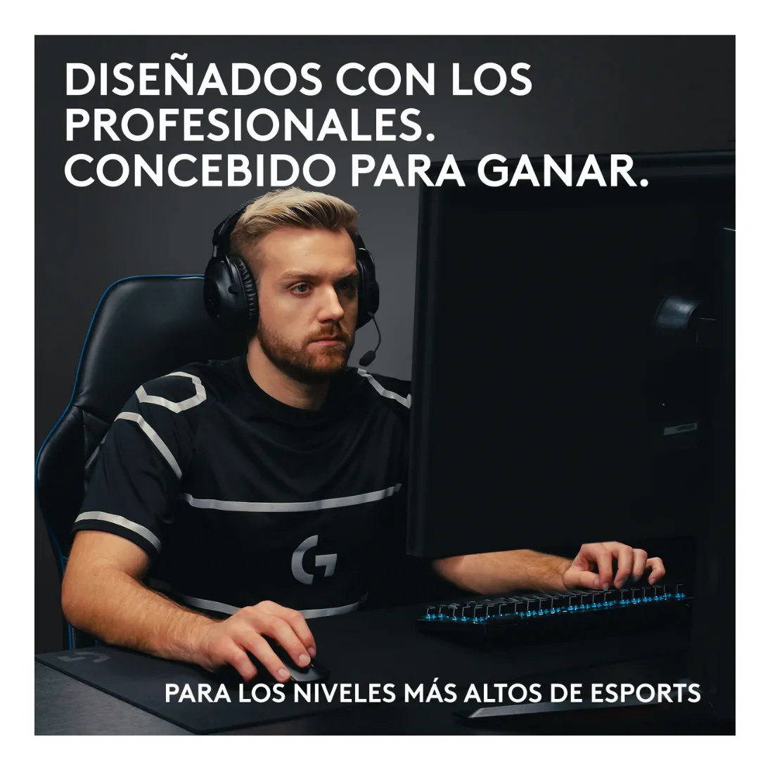 KIT LOGITECH AUDIFONO PRO X 2 + MOUSE SUPERLIGHT 2 NEGRO - 6