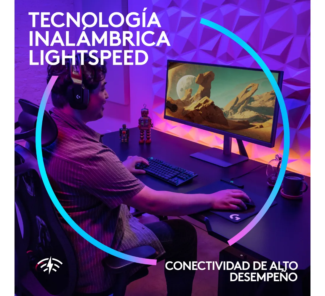 KIT LOGITECH G733 LIGHTSPEED NEGRO Y TECLADO G915 X TKL - ECOSISTEMA PRO WIRELESS - 4