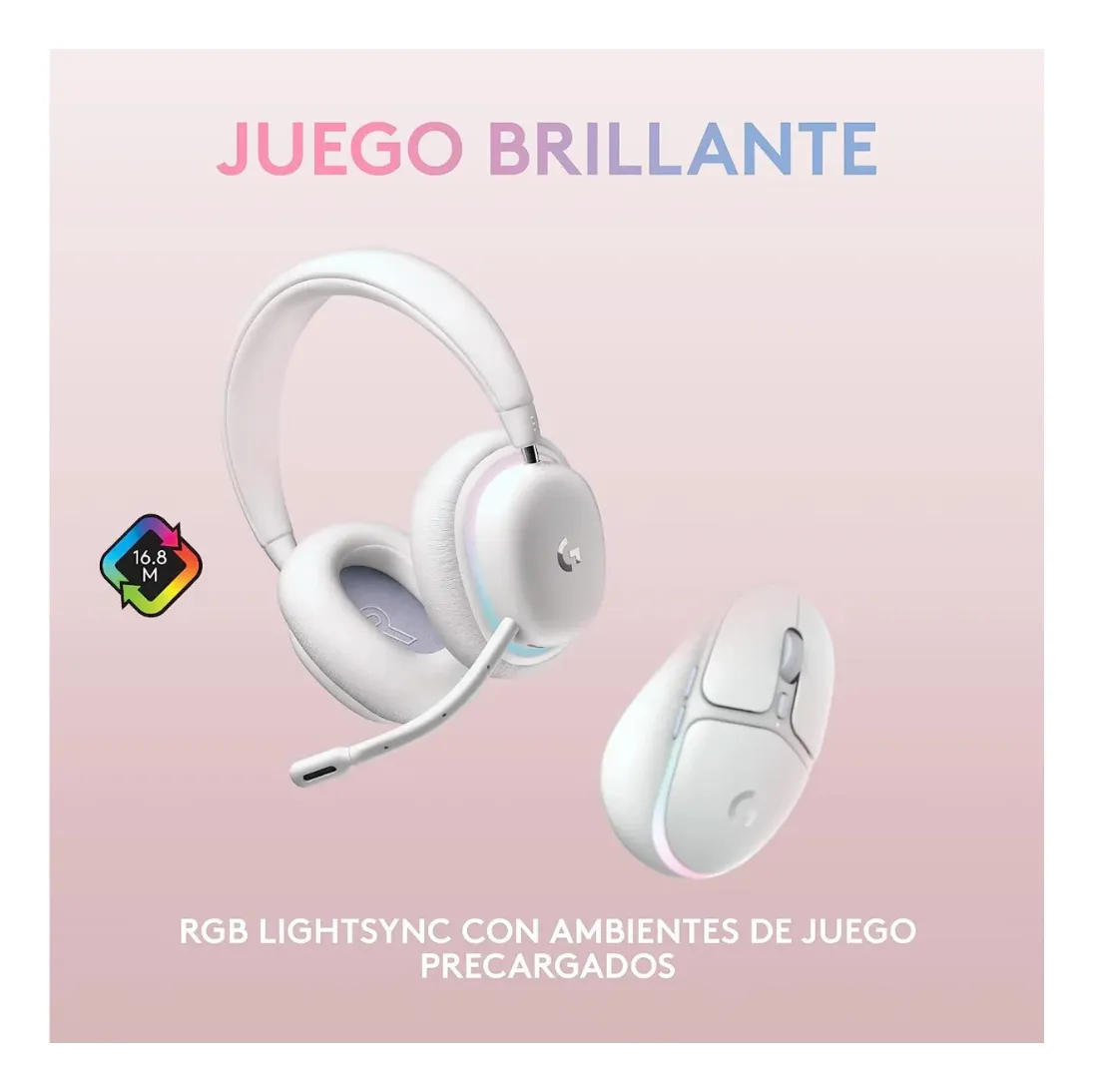 LOGITECH G735 AURORA AURICULARES INALÁMBRICOS Y MOUSE G705 KIT GAMING - 4