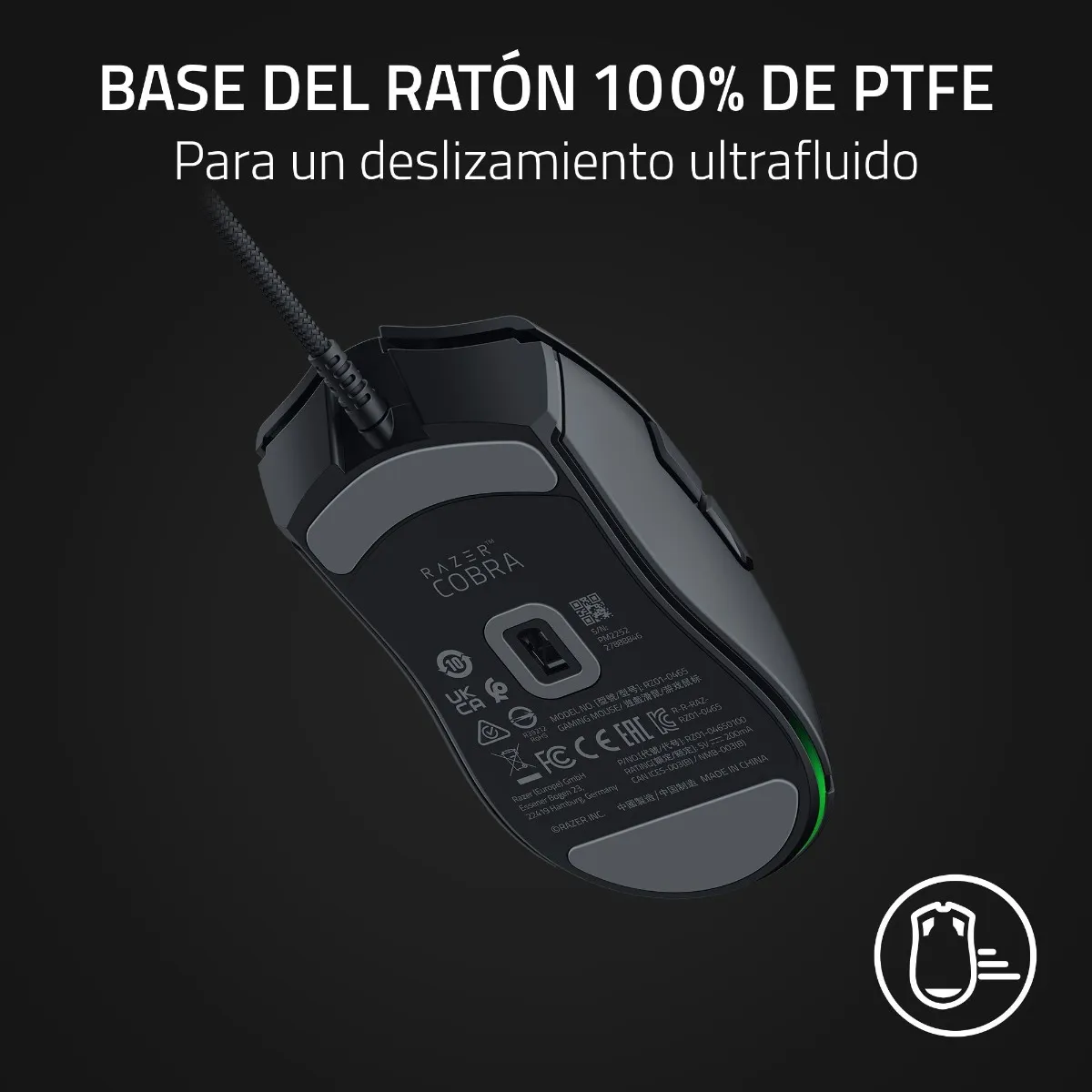 MOUSE RAZER COBRA CHROMA BLACK COLOR NEGRO - 3