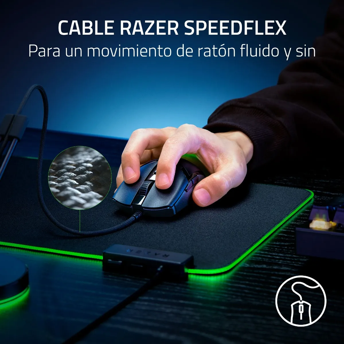 MOUSE RAZER COBRA CHROMA BLACK COLOR NEGRO - 5