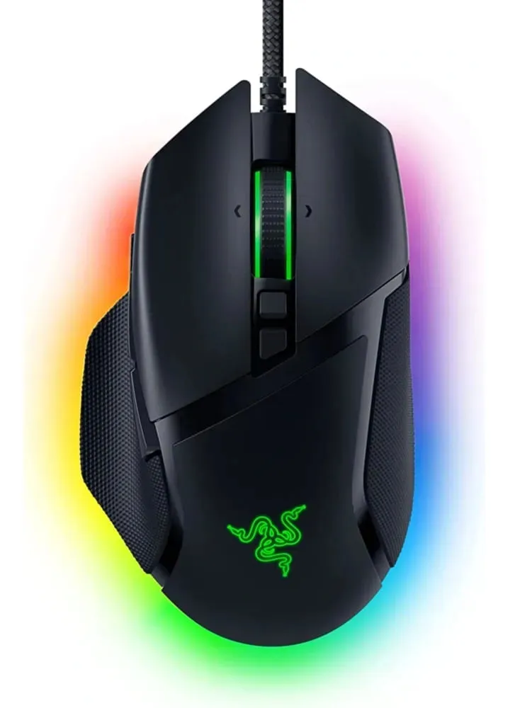 MOUSE RAZER BASILISK V3 RGB 11 BOTONES 26K DPI USB ERGONÓMIC NEGRO - 1