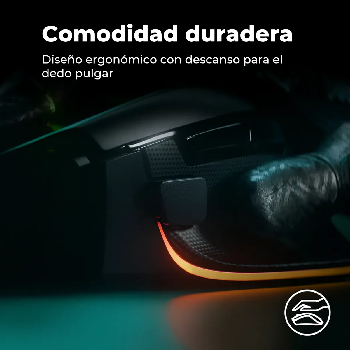 MOUSE RAZER BASILISK V3 RGB 11 BOTONES 26K DPI USB ERGONÓMIC NEGRO - 6
