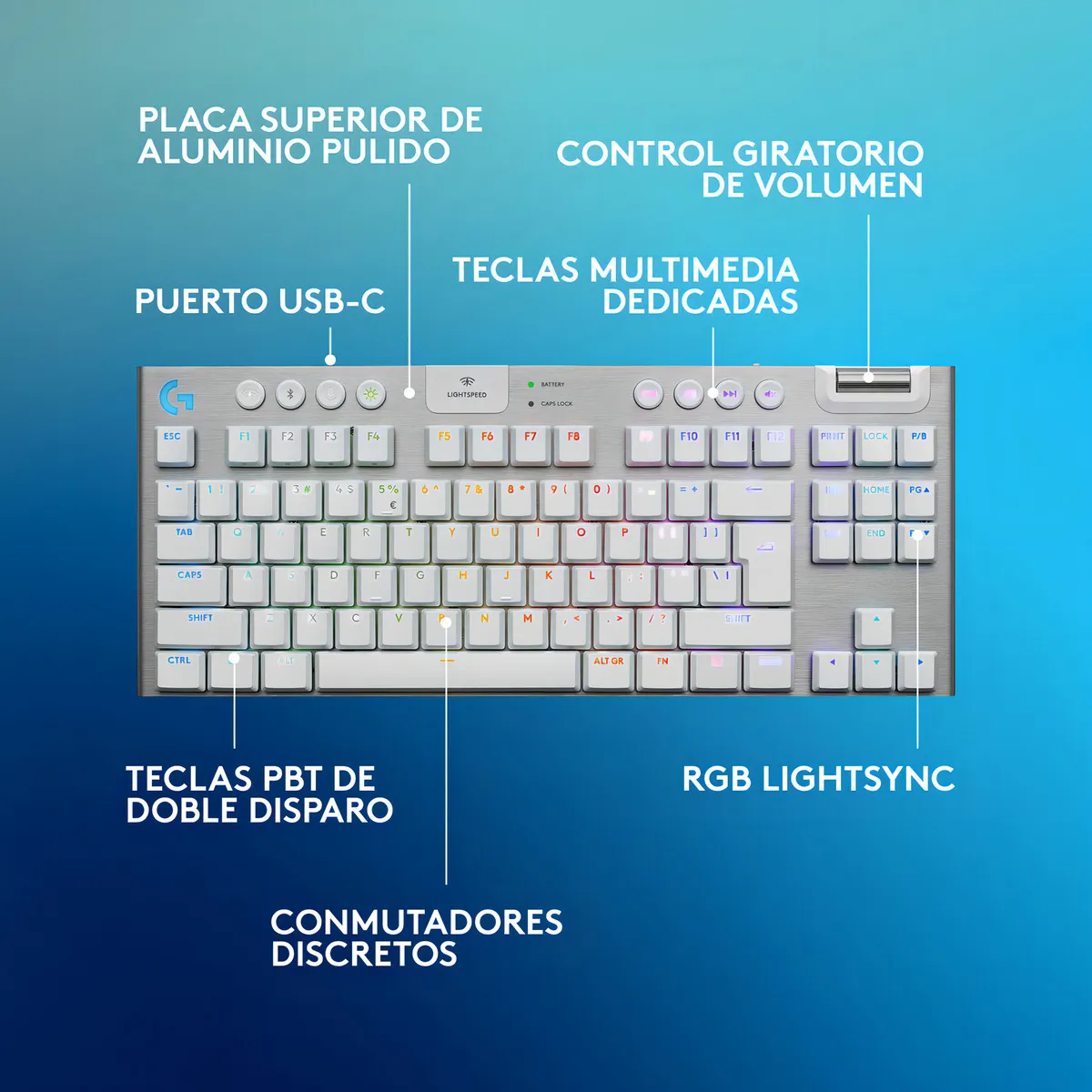 TECLADO LOGITECH G915 X TKL WHITE 920-012732 - 6