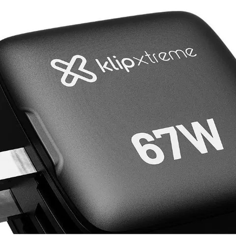 CARGADOR DE PARED KLIP XTREME KMC-500 GAN 67W DE CARGA RÁPIDA USB-C - 6