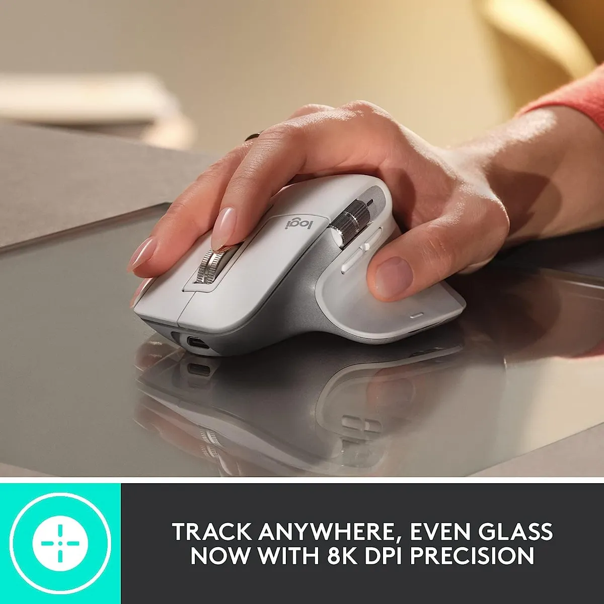MOUSE LOGITECH MX MASTER 3S INALÁMBRICO DE ALTA PRECISIÓN BLANCO - 3