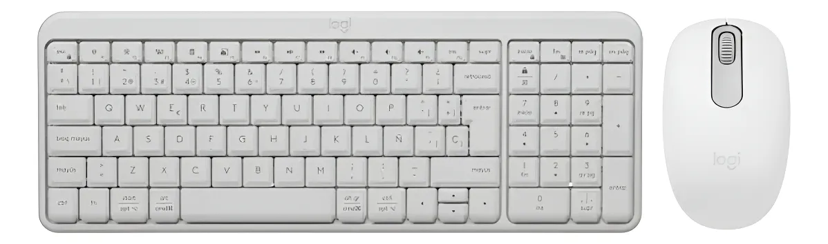 LOGITECH KIT TECLADO K250 Y MOUSE M196 INALÁMBRICO BLANCO - 1