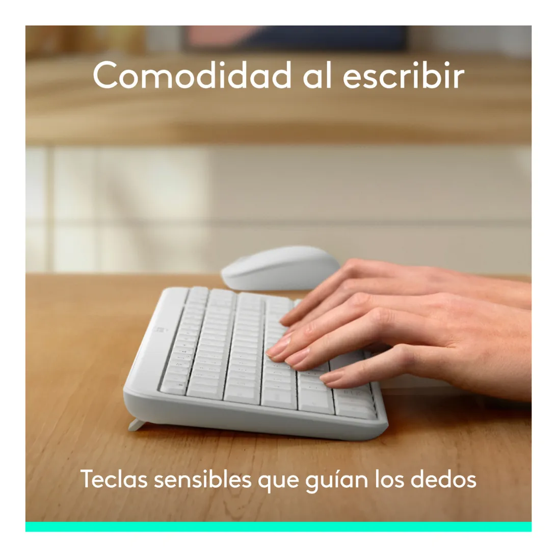 LOGITECH KIT TECLADO K250 Y MOUSE M196 INALÁMBRICO BLANCO - 4