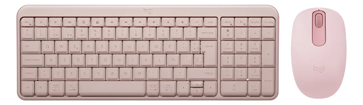 LOGITECH KIT TECLADO K250 Y MOUSE M196 INALÁMBRICO ROSA - 1