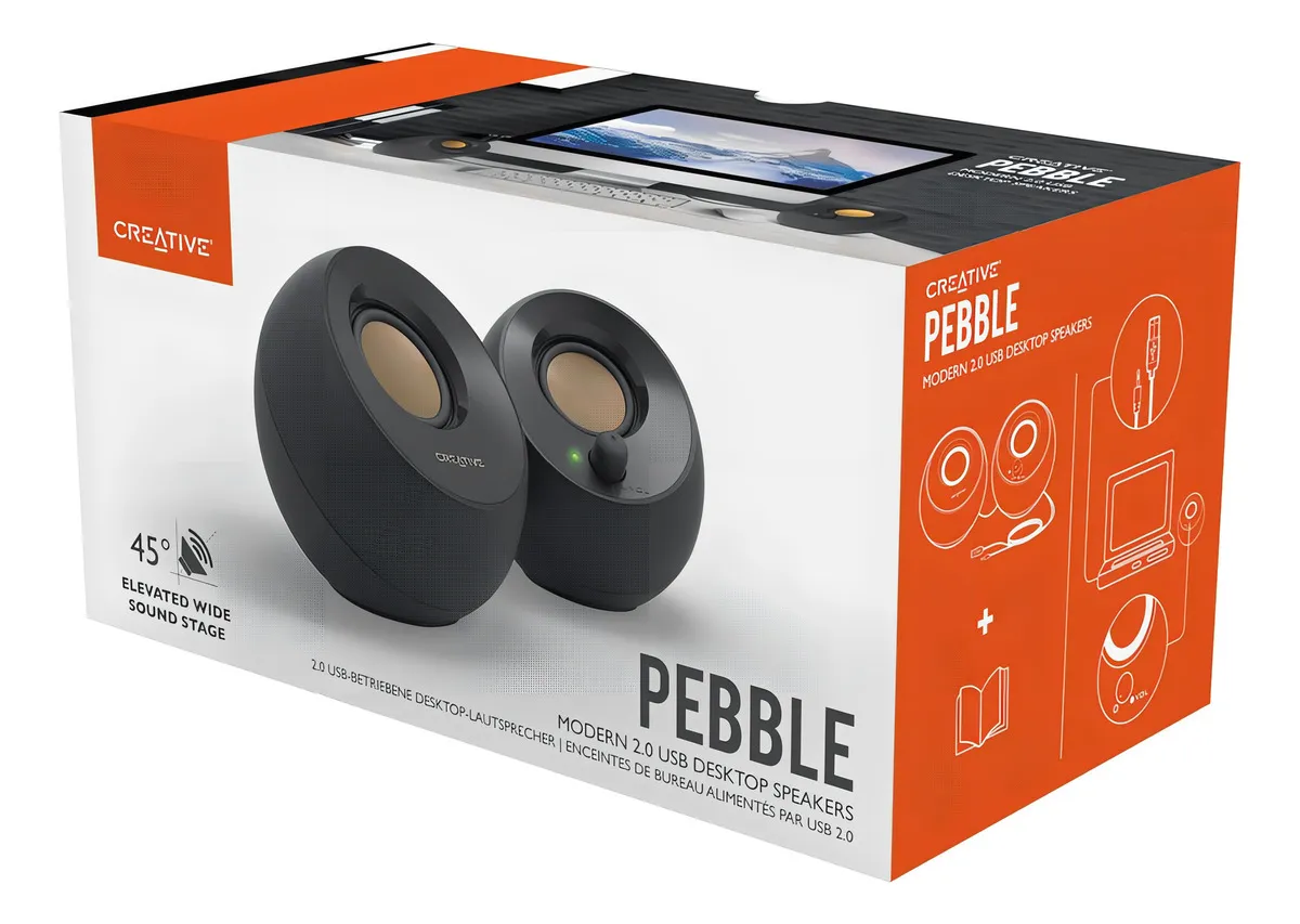 PARLANTE CREATIVE PEBBLE SPEAKER NEGRO 2.0 - 5