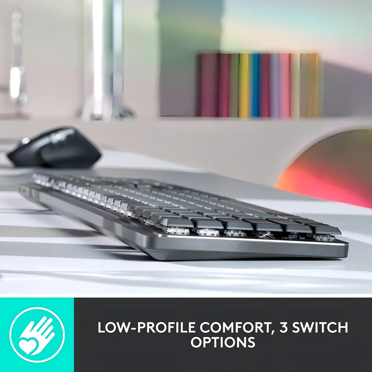 TECLADO MECÁNICO INALÁMBRICO LOGITECH MX MECHANICAL DE TAMAÑO COMPLETO - 4
